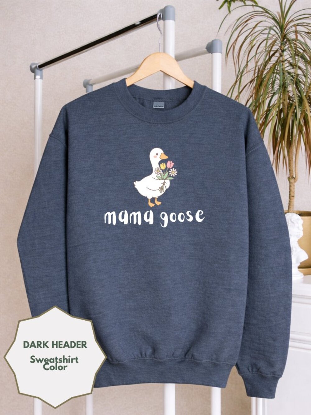 Mom Life Sweatshirt Mama Goose Cute Crewneck Cozy Gift for Mom Funny Mom Shirt